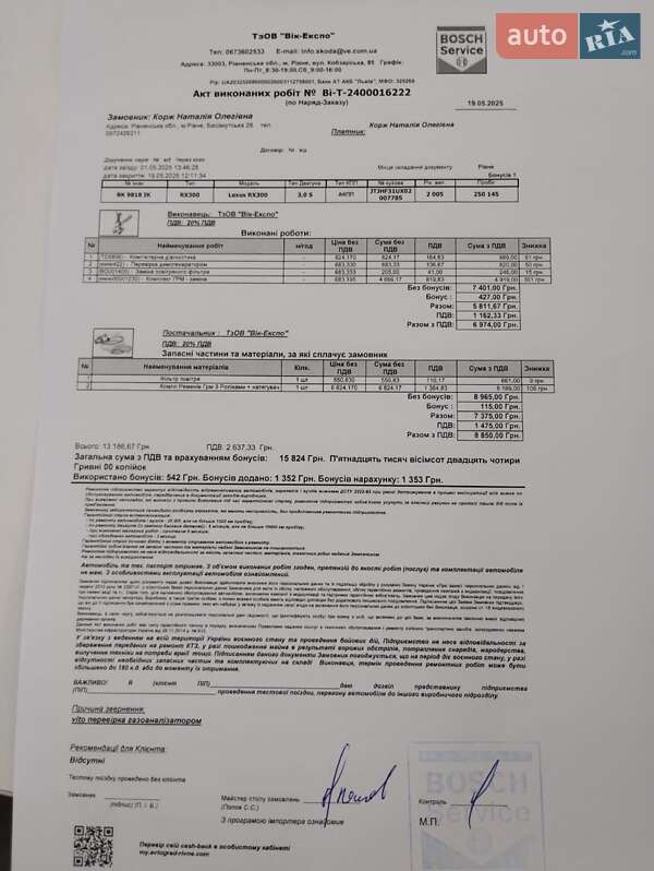 Позашляховик / Кросовер Lexus RX 2005 в Рівному