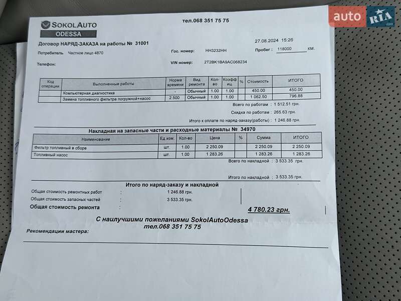 Внедорожник / Кроссовер Lexus RX 2010 в Одессе