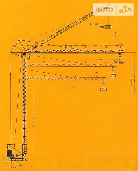 Баштовий кран Liebherr 35К 1985 в Львові фото 2 Баштовий кран Liebherr 35К 1985 в Львові