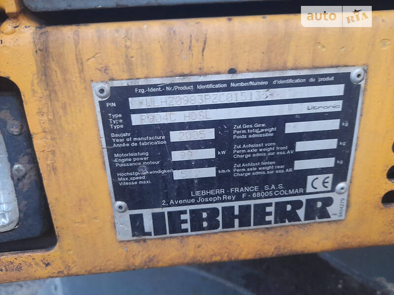 Гусеничный экскаватор Liebherr 904 2005 в Ковеле