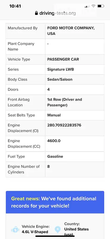 Седан Lincoln Town Car 2005 в Николаеве документ