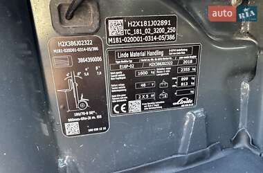 Вилочный погрузчик Linde E16 2018 в Залещиках