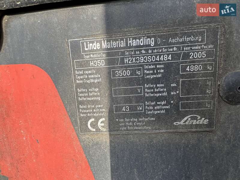 Вилочный погрузчик Linde H 35D 2005 в Луцке