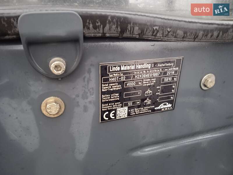 Вилочный погрузчик Linde H 40 T-02 2014 в Виннице