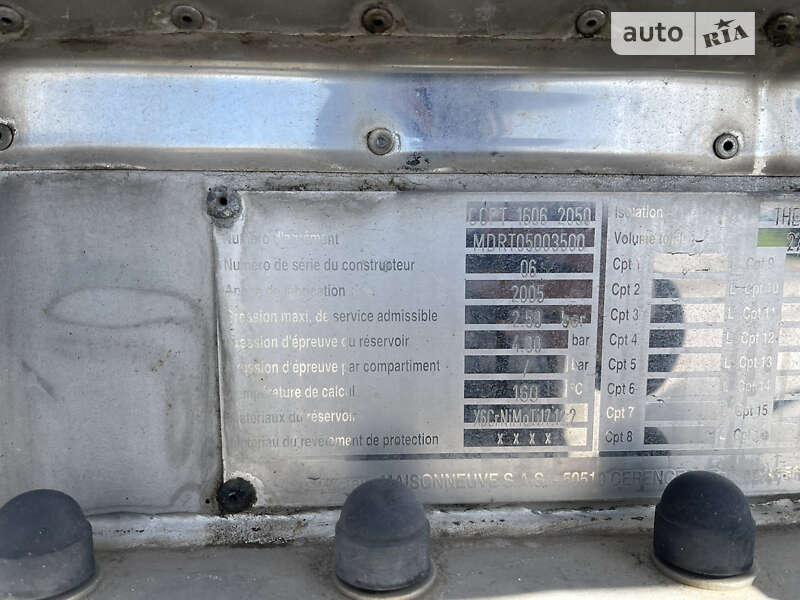 Цистерна напівпричіп Maisonneuv S338FG 2005 в Рівному