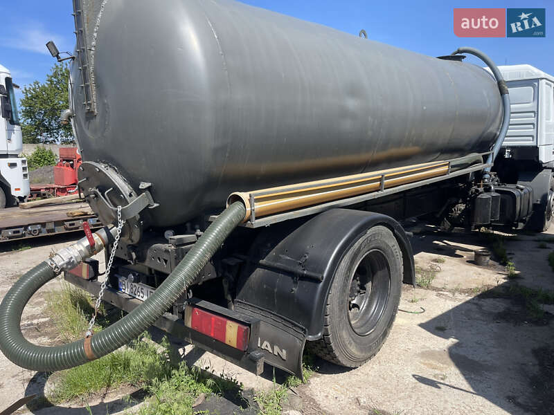 Машина ассенизатор (вакуумная) MAN 18.225 2004 в Пирятине фото 6 Машина ассенизатор (вакуумная) MAN 18.225 2004 в Пирятине