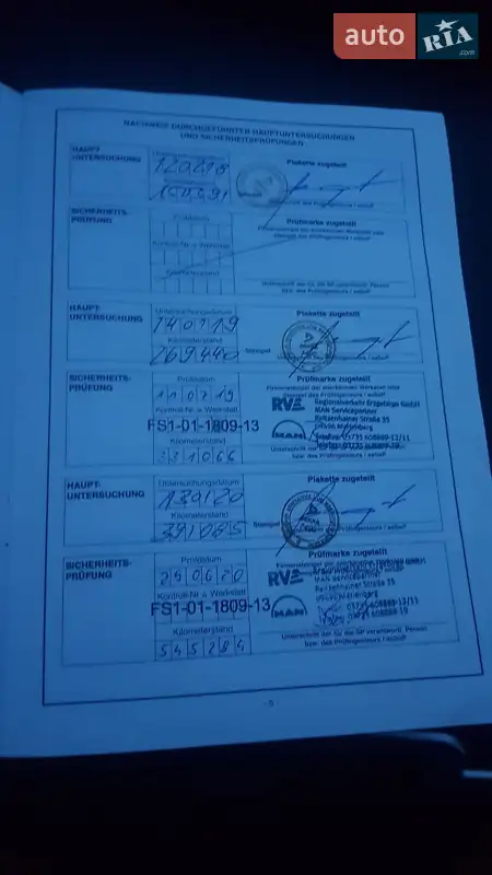 Зерновоз MAN 18.480 2016 в Зіньківі документ