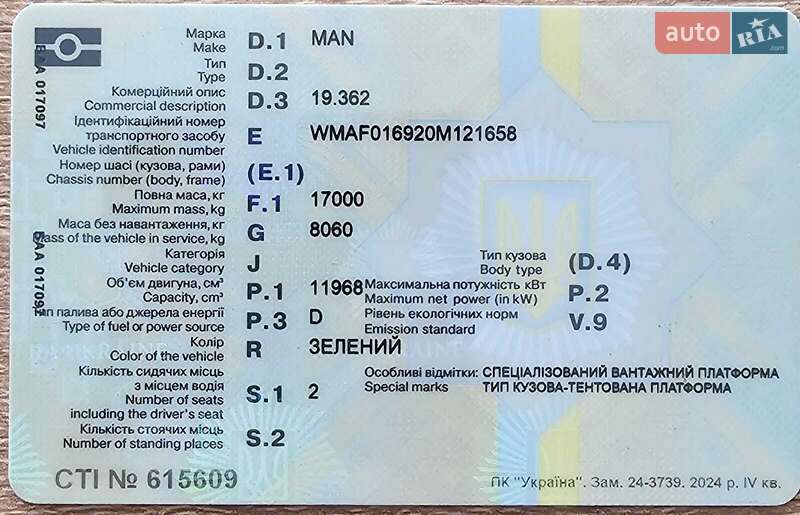 Тентованый MAN 19.362 1990 в Киеве