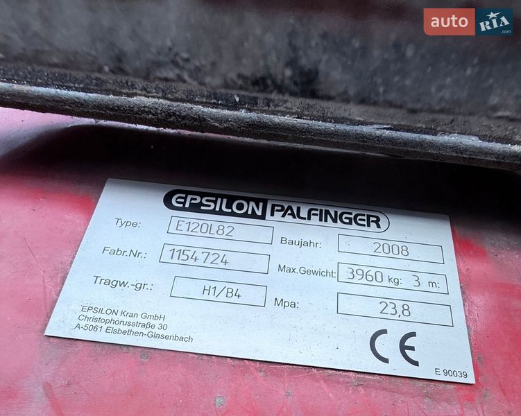 Кран-маніпулятор MAN TGA 2009 в Тернополі