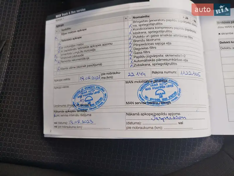 Грузовой фургон MAN TGE 2021 в Ковеле документ