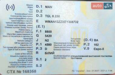 Тентованый MAN TGL 2014 в 