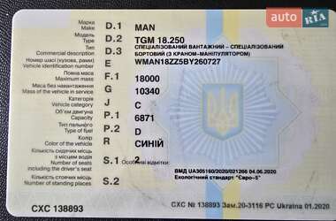Кран-маніпулятор MAN TGM 2011 в 