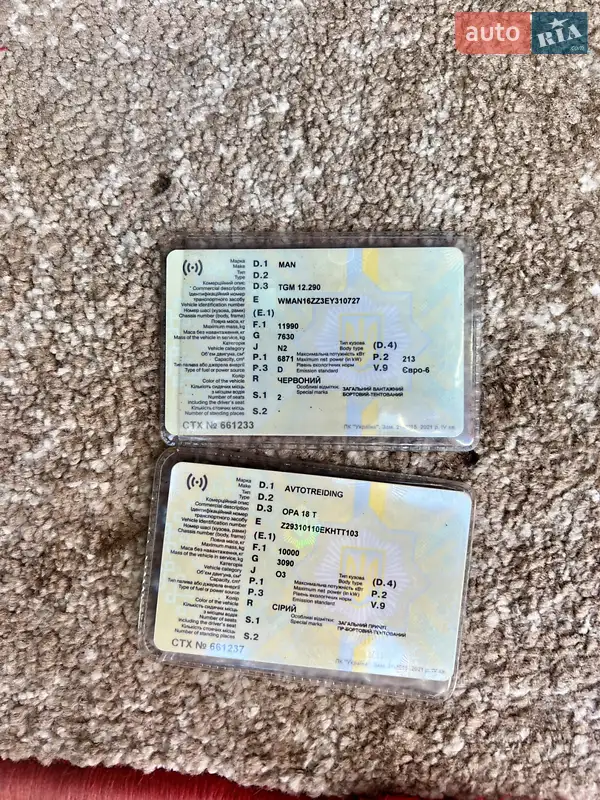 Тентованый MAN TGM 2014 в Ровно документ