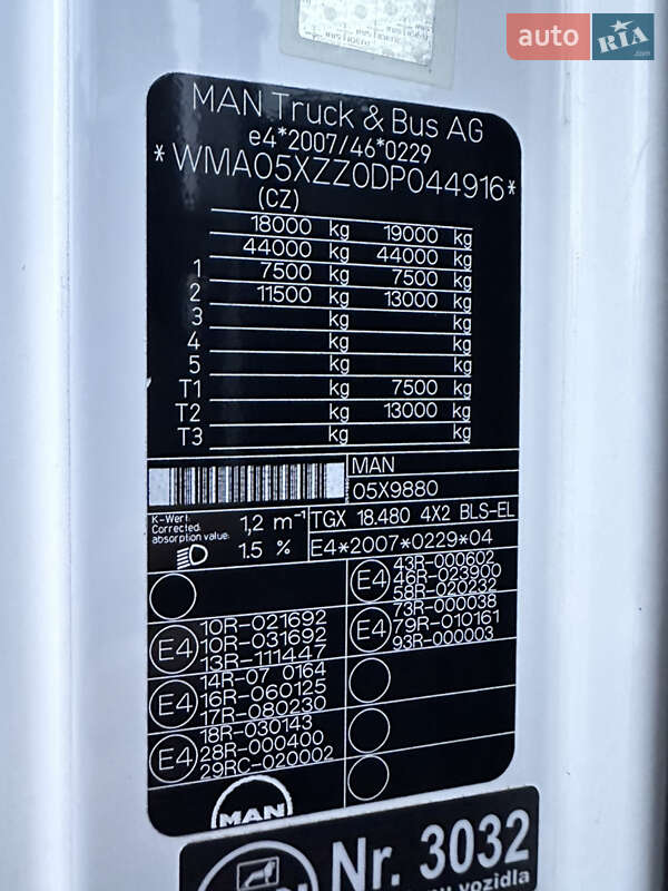 Тягач MAN TGX 18.480 2013 в Виннице фото 32 Тягач MAN TGX 18.480 2013 в Виннице