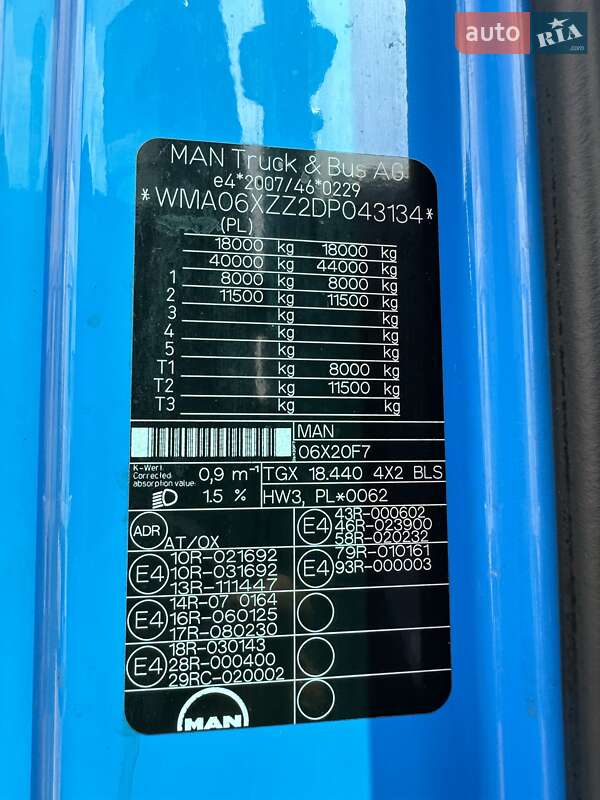 Тягач MAN TGX 2013 в Тернополі