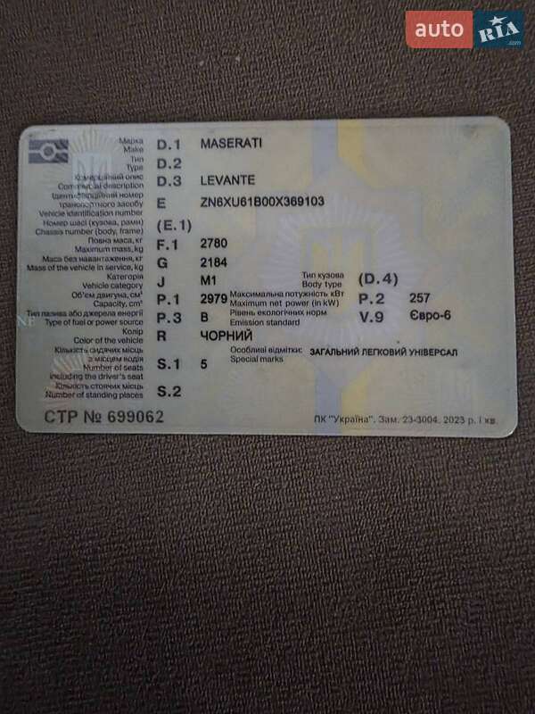Внедорожник / Кроссовер Maserati Levante 2021 в Киеве