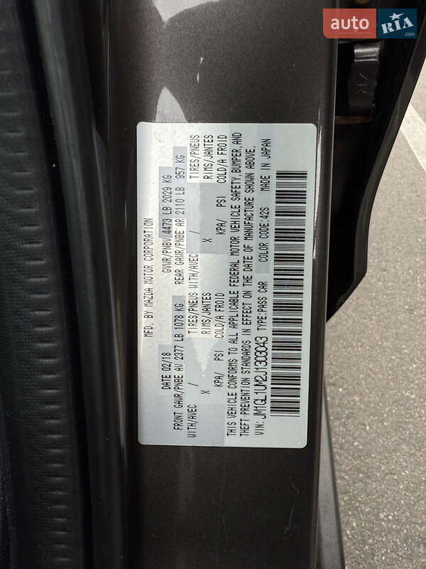 Седан Mazda 6 2018 в Чернигове