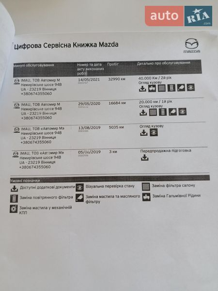 Седан Mazda 6 2019 в Вінниці