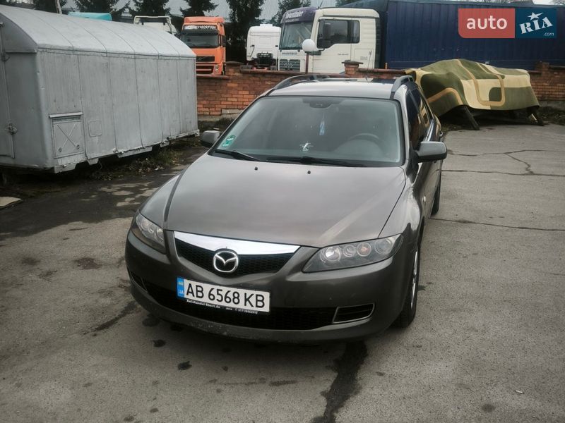 2005 Mazda 6, VIN JMZGY19R661424607:plate — фото 1 (autoria)