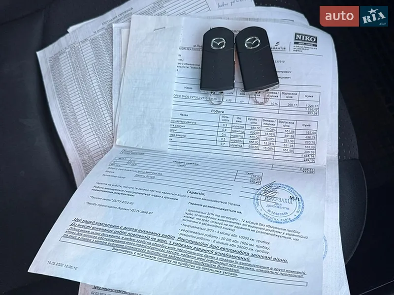 Седан Mazda 6 2009 в Львові документ