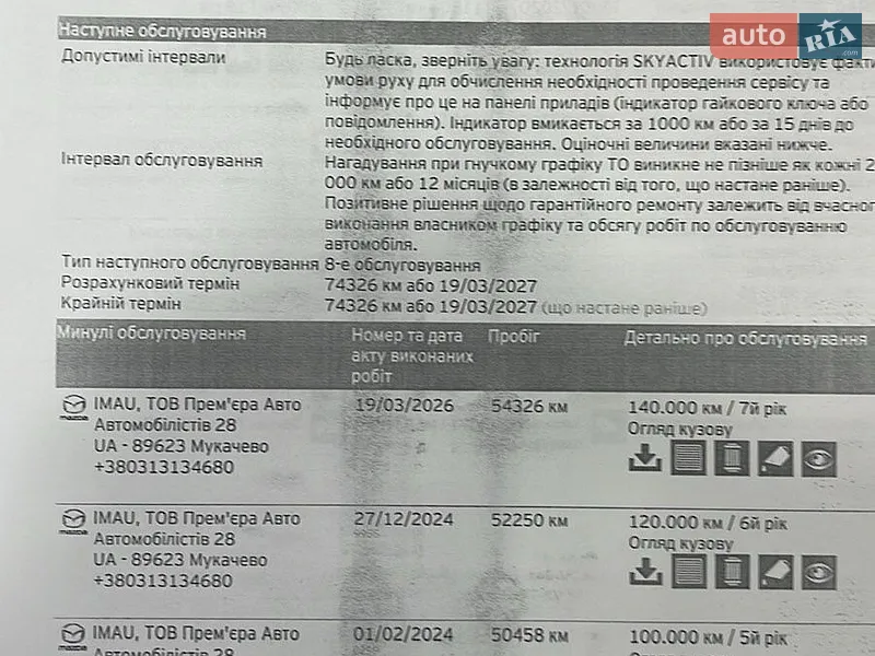 Седан Mazda 6 2018 в Хусті документ 2 фото Седан Mazda 6 2018 в Хусті документ