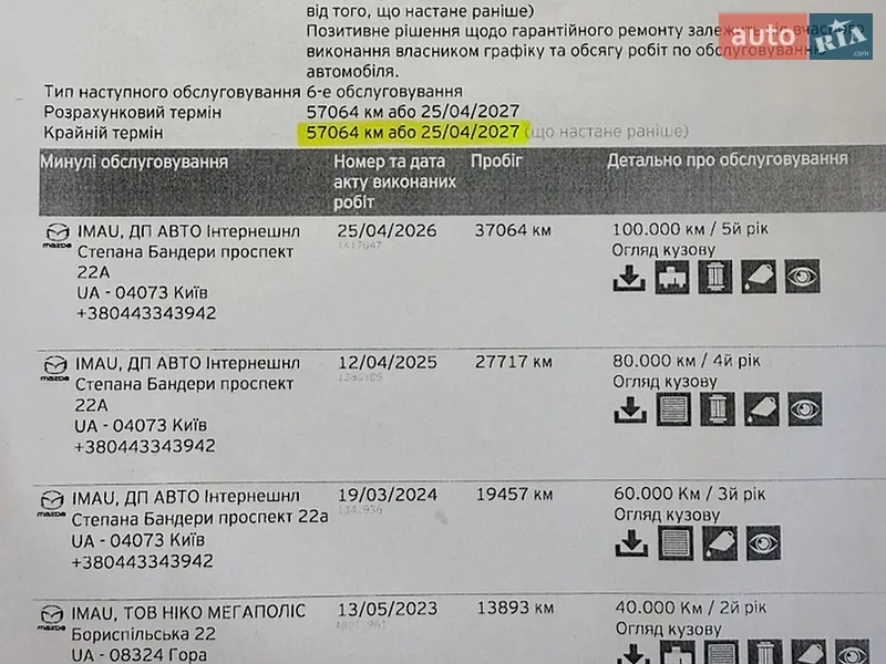 Внедорожник / Кроссовер Mazda CX-30 2021 в Чернигове документ