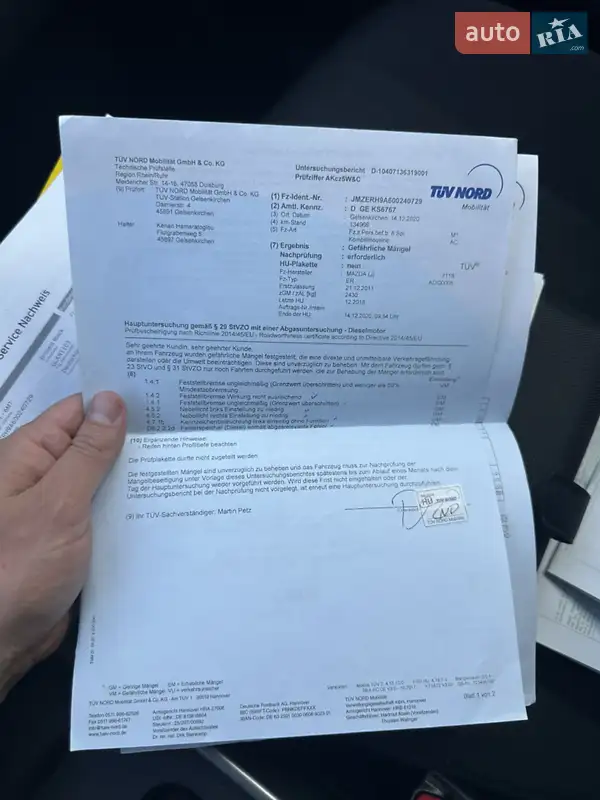 Позашляховик / Кросовер Mazda CX-7 2012 в Ніжині документ