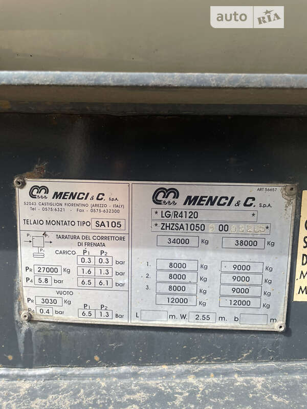 Цистерна напівпричіп Menci SA 2010 в Теплодарі