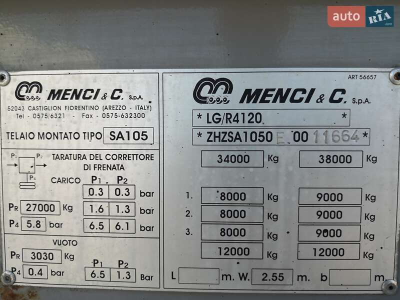Цистерна напівпричіп Menci SA 2014 в Кам'янському