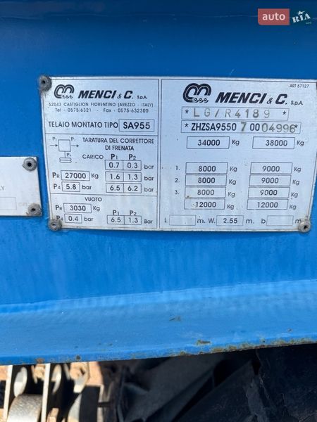 Цистерна полуприцеп Menci SA 2007 в Нежине