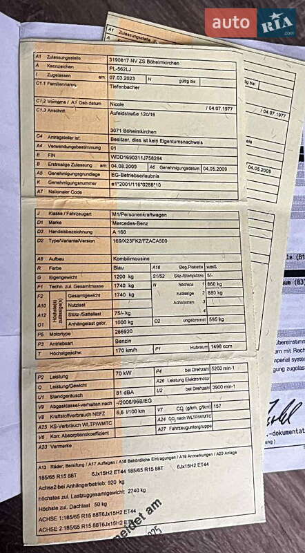Хэтчбек Mercedes-Benz A-Class 2009 в Львове
