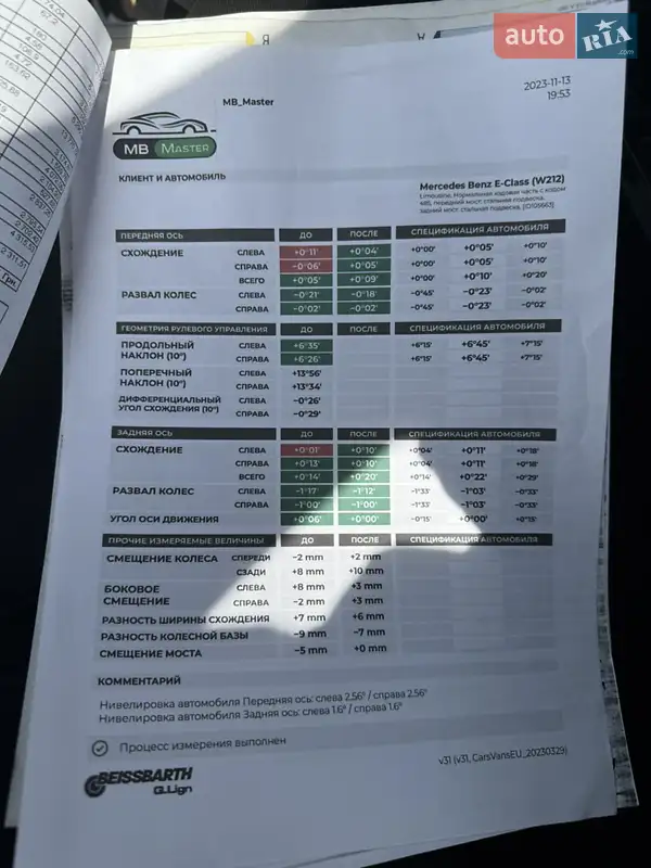 Седан Mercedes-Benz E-Class 2012 в Києві документ