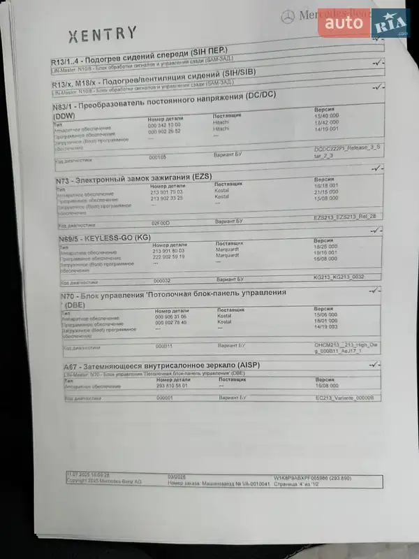 Внедорожник / Кроссовер Mercedes-Benz EQC 2023 в Луцке документ