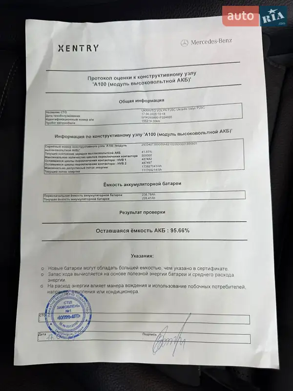 Внедорожник / Кроссовер Mercedes-Benz EQC 2021 в Луцке документ