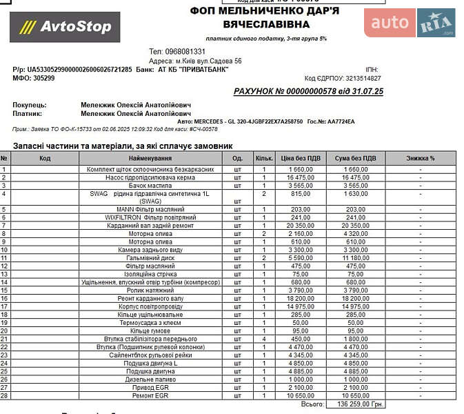 Внедорожник / Кроссовер Mercedes-Benz GL-Class 2007 в Киеве