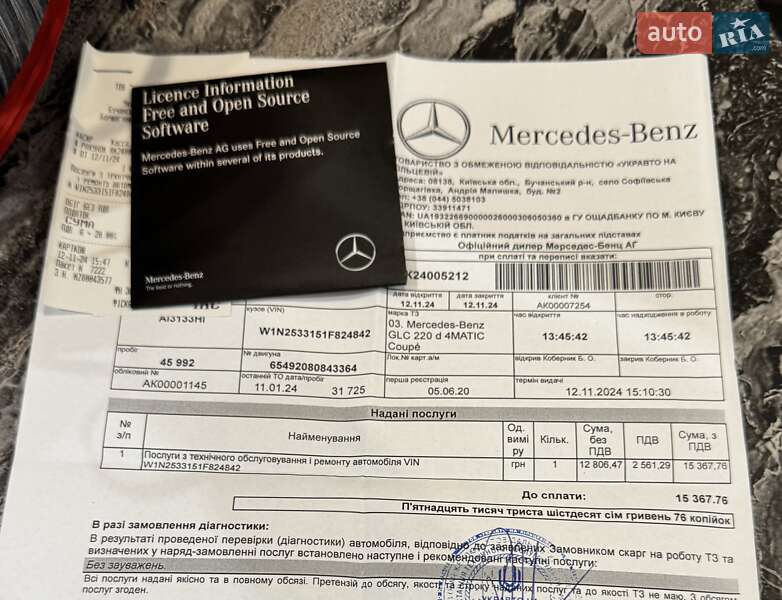 Внедорожник / Кроссовер Mercedes-Benz GLC-Class 2020 в Киеве