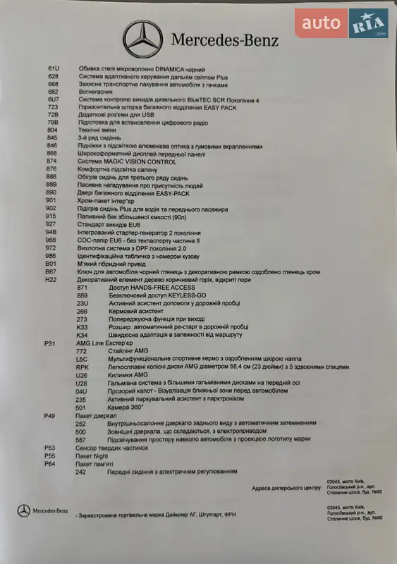Внедорожник / Кроссовер Mercedes-Benz GLS-Class 2023 в Киеве документ