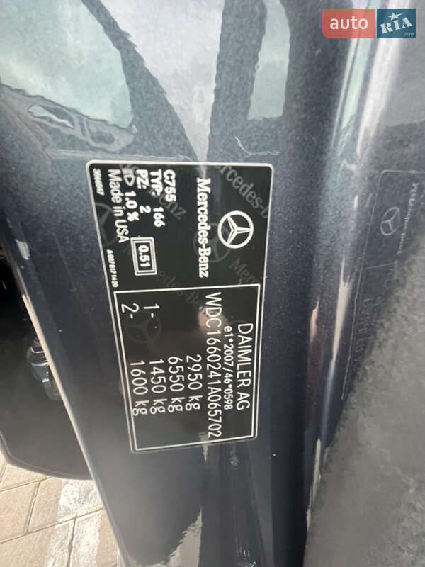 Внедорожник / Кроссовер Mercedes-Benz M-Class 2012 в Виннице