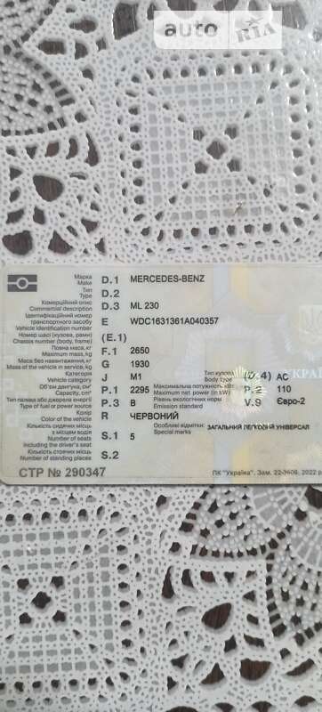 Внедорожник / Кроссовер Mercedes-Benz M-Class 1998 в Лимане