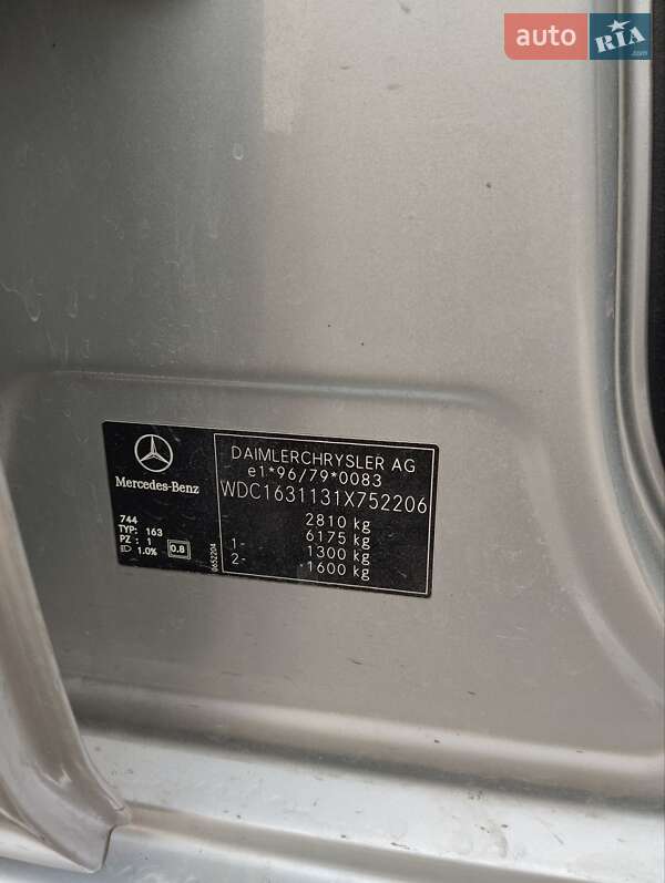 Внедорожник / Кроссовер Mercedes-Benz M-Class 2001 в Заставной