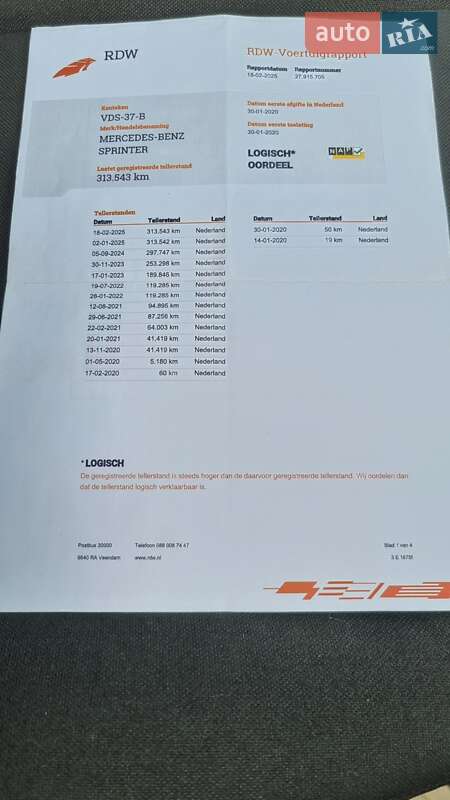 Грузовой фургон Mercedes-Benz Sprinter 2020 в Черновцах