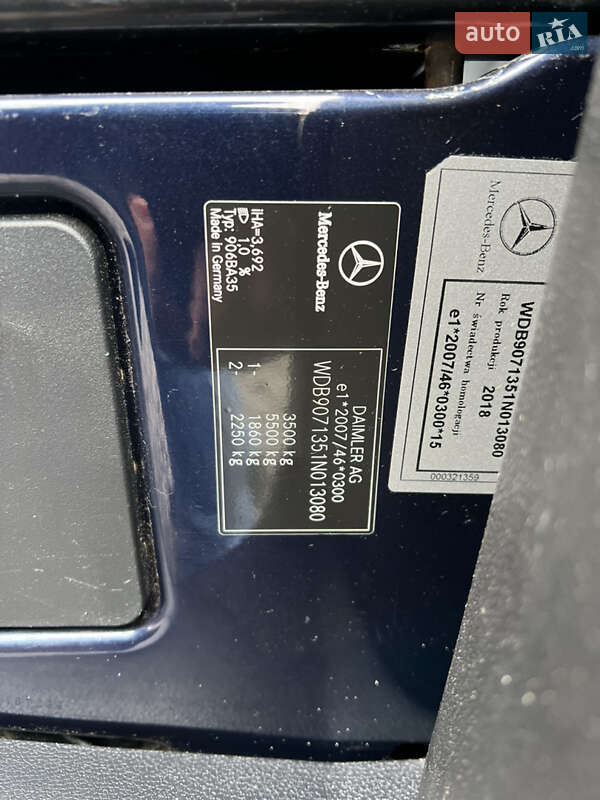 Тентованый Mercedes-Benz Sprinter 2018 в Ковеле