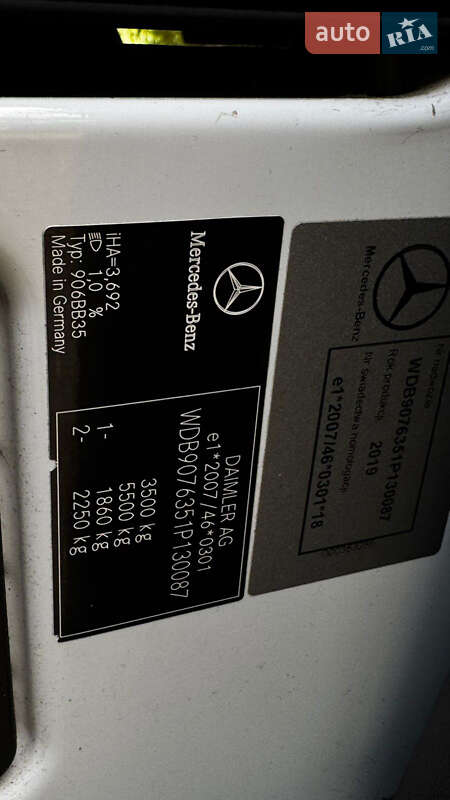 Інші вантажівки Mercedes-Benz Sprinter 2019 в Міжгір'ї