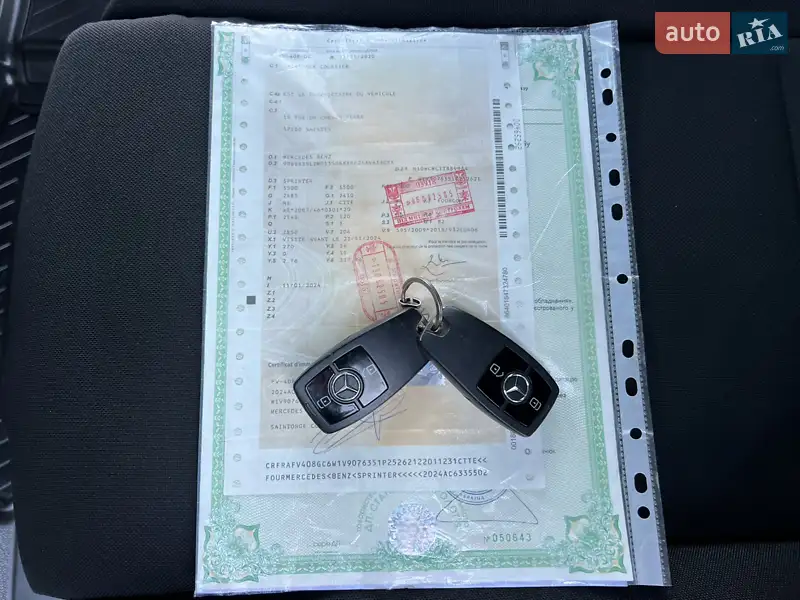 Грузовой фургон Mercedes-Benz Sprinter 2020 в Дубно документ