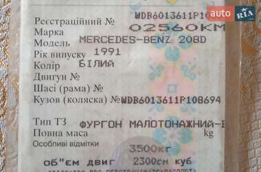 Грузовой фургон Mercedes-Benz T1 1991 в Киеве