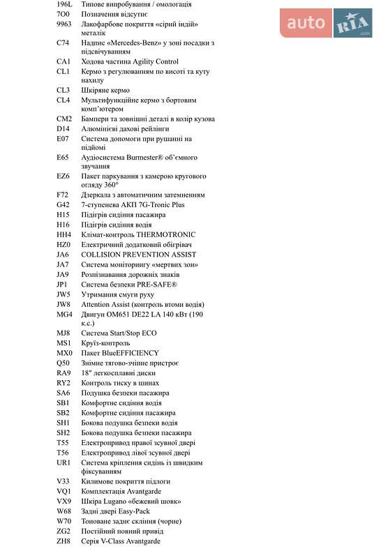 Минивэн Mercedes-Benz V-Class 2015 в Ужгороде