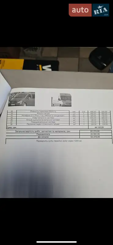 Мінівен Mercedes-Benz Vito 2000 в Бучі документ