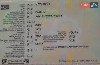 Внедорожник / Кроссовер Mitsubishi Pajero 2007 в 