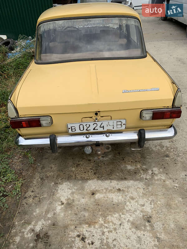 Седан Москвич/АЗЛК 412 1990 в Недобоївцях фото 5 Седан Москвич/АЗЛК 412 1990 в Недобоївцях