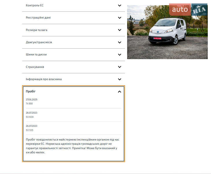 Грузовой фургон Nissan e-NV200 2019 в Умани